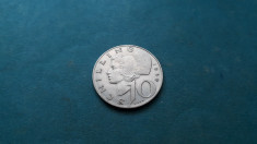 10 Schilling Austria 1959 silingi argint foto