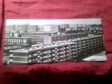 Ilustrata - Fotografie - Bucuresti - Cartierul Balta Alba RSR , format lung