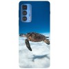 Husa compatibila cu Motorola G51 model Flying turtle, Silicon, TPU, Viceversa, Transparent, Carcasa