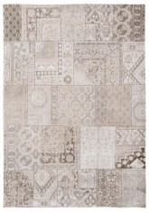 Covor Premium Belgian Model Khayma 8685, Marime 140 x 200 cm, Bej, Crem, Antiderapant, Bumbac si Poliester, Living, Dormitor, Sufragerie, Birou foto