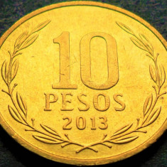 Moneda exotica 10 PESOS - CHILE, anul 2013 * cod 4619