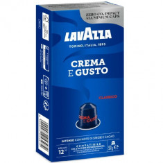 Cafea capsule Lavazza Crema &amp; Gusto, compatibile Nespresso , aluminiu, 10x5,7g