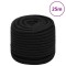 vidaXL Fr&acirc;nghie de lucru, negru, 18 mm, 25 m, poliester