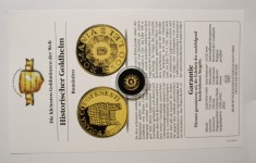 BNR - ISTORIA AURULUI . 100 LEI 2002 . Coiful de aur de la Poiana Coţofeneşti . #AUR . CEL MAI RAR AN DIN SERIE .