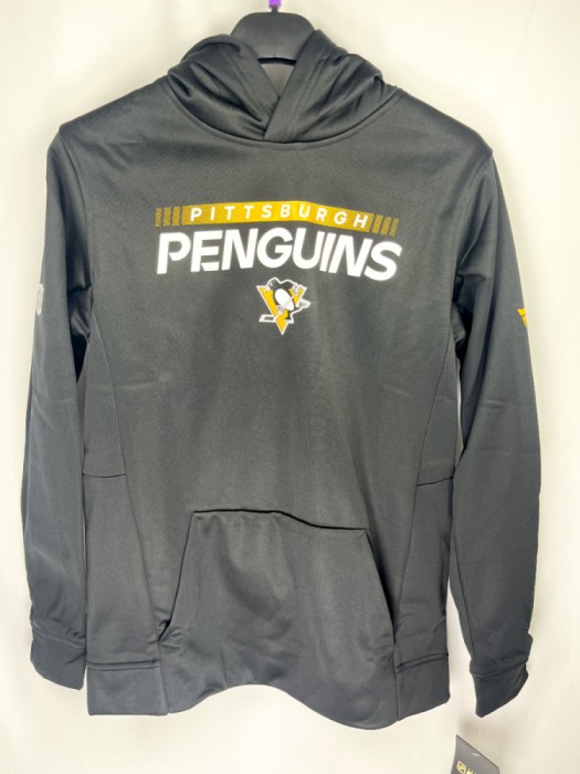 Pittsburgh Penguins hanorac cu glugă pentru copii Authentic Pro Hood Po Hoodie - Dětsk&eacute; L (13 - 14 let)