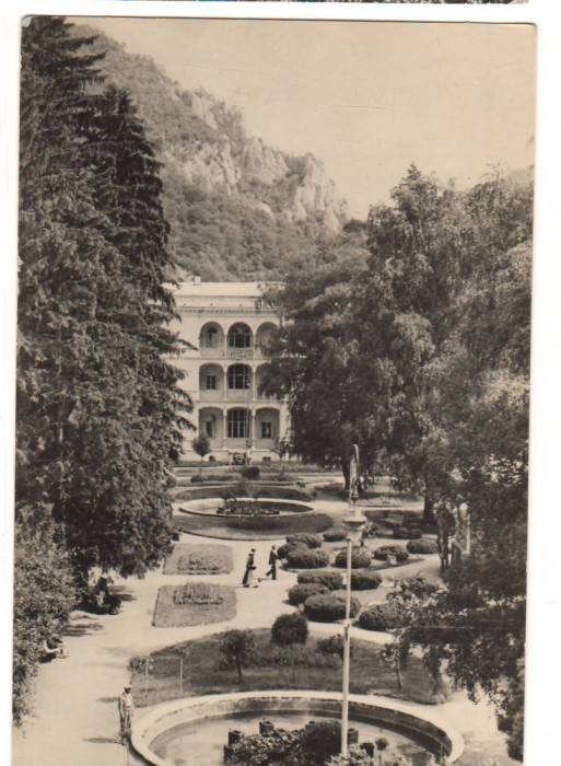 CPIB 22679 - CARTE POSTALA - BAILE HERCULANE, VEDERE DIN PARC, RPR, 1958