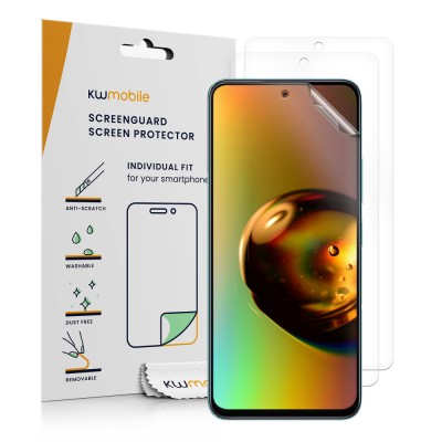 Set 3 Folii de protectie Kwmobile pentru Xiaomi Poco M6 Pro 5G, Transparent, Plastic, KWM000020NM001C foto
