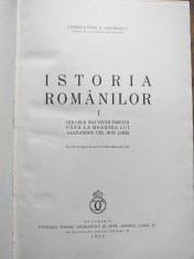 ISTORIA ROMANILOR, VOLUMELE 1-2 (partea 1-2) CONSTANTIN GIURESCU foto