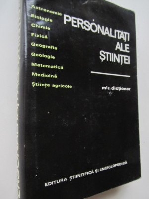 Personalitati ale stiintei - Mic dictionar - Gheorghe Bratescu , Victor Breahna. foto