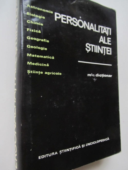 Personalitati ale stiintei - Mic dictionar - Gheorghe Bratescu , Victor Breahna.