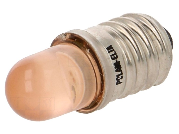 Lampă LED portocalie 12V E10