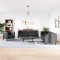 vidaXL Set de canapea 3 pcs Negru 194 x 74.5 x 70.5 cm
