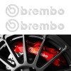 Set 4 Stickere Brembo pentru etriere , gri, Bmw