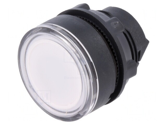 Comutator apăsare 22mm alb IP66