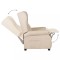 Fotoliu rabatabil, crem, material textil - 6