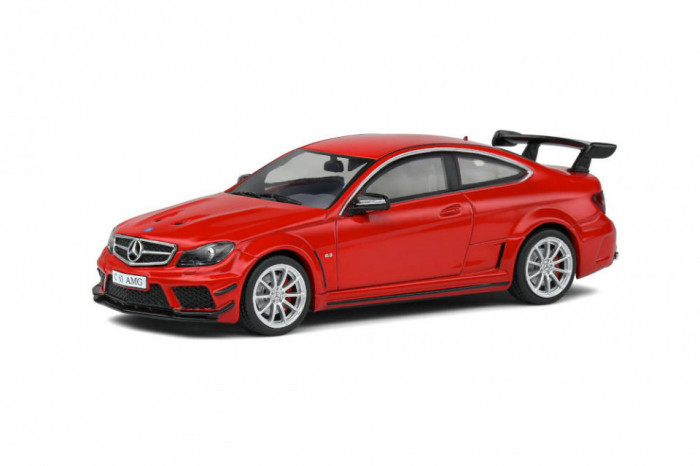 Macheta auto Mercedes-Benz C63 AMG black series red 2012, 1:43 Solido