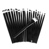Cumpara ieftin Set 20 Perii pentru Makeup, Antialergice, Lungime 15 cm, Pot fi spalate, Negru