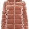 Jacheta textil dama, din poliamida, Geox, W9428Y-F8254-N-54-06, roz inchis