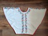Capa poncho vintage cu model etno traditional cusatura de mana pe panza, flori