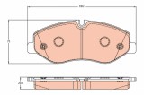 TRW GDB2103 set placute frana,frana disc