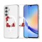 Husa pentru samsung galaxy a36 5g, atasare magnetica, magsafe, pink wreath 4, clear
