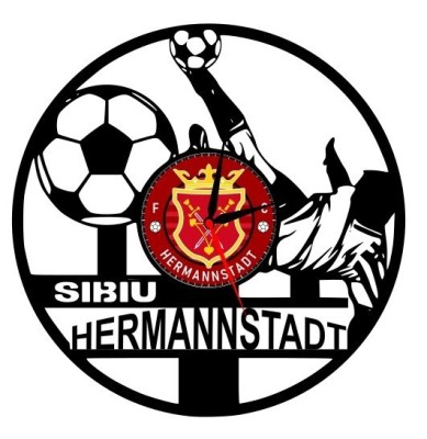 F.C. HERMANNSTADT- ceas de perete foto