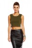 P559-14 Top scurt, elegant accesorizat cu pietricele la gat, M, M/L, S/M