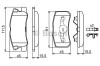 Set placute frana,frana disc MITSUBISHI PAJERO CLASSIC (V2_W) (2002 - 2016) BOSCH 0 986 424 717