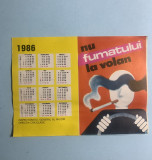 Calendar 1986 nu fumatului la volan