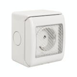 Priză Schuko aplicată 16A IP55 gri PT IP55 - TOTAL GREEN | 1204.101