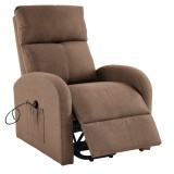 Cumpara ieftin Fotoliu de relaxare pozitionabil maro Neris 72x90-161x86-105 cm