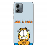 Husa compatibila cu Motorola Moto G14 Silicon Gel Tpu Model Garfield Like A Boss