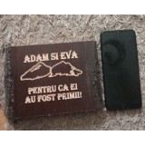 Lemn Masiv Sculptat Adam și Eva