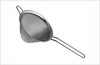 Strecuratoare fina conica, diametru 12 cm, cu maner, inox