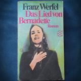 Cumpara ieftin DAS LIED VON BERNADETTE - FRANZ WERFEL - ROMAN