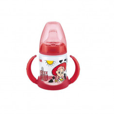 Biberon cu cioc din silicon si manere 150 ml Nuk First Choice Toy Story 215290R, Rosu foto