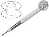 Cablu Coaxial Alb 20m &Oslash;7,2mm, Goobay