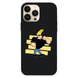 Husa compatibila cu Apple iPhone 15 Pro Max, Viceversa, model Hi im Johnny Bravo , Silicon, TPU, Transparent, Carcasa