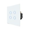 Intrerupator Cvadruplu cu Touch din Sticla LUXION, 500W SmartElectro IntelligentHouse