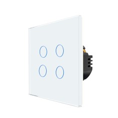 Intrerupator Cvadruplu cu Touch din Sticla LUXION, 500W SmartElectro IntelligentHouse foto