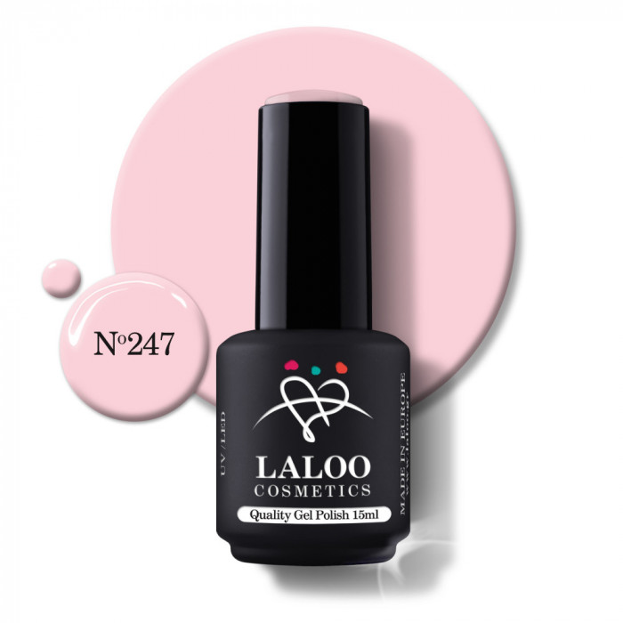 247 Powder Pink | Laloo gel polish 15ml