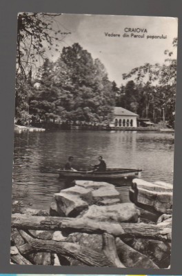 CPIB 20733 CARTE POSTALA - CRAIOVA. VEDERE DIN PARCUL POPORULUI, RPR, BARCA foto