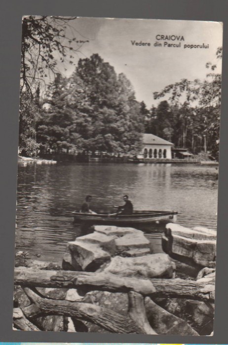 CPIB 20733 CARTE POSTALA - CRAIOVA. VEDERE DIN PARCUL POPORULUI, RPR, BARCA