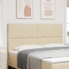 VidaXL Tablă de pat LED Set de 3 Crem Tapițat 180 cm Modern