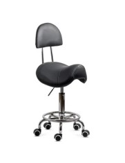 Scaun profesional ergonomic OFF1022, tip sa, rotativ, baza metalica, suport picioare, piele ecologica, ajustabil, roti gumate,100 kg foto