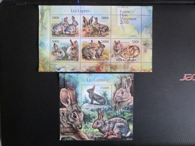 COMORES IEPURE SERIE MNH=70 foto