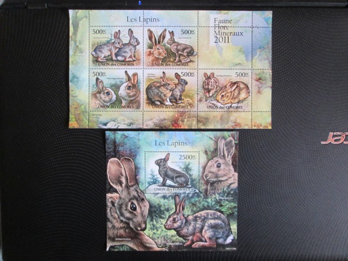 COMORES IEPURE SERIE MNH=70