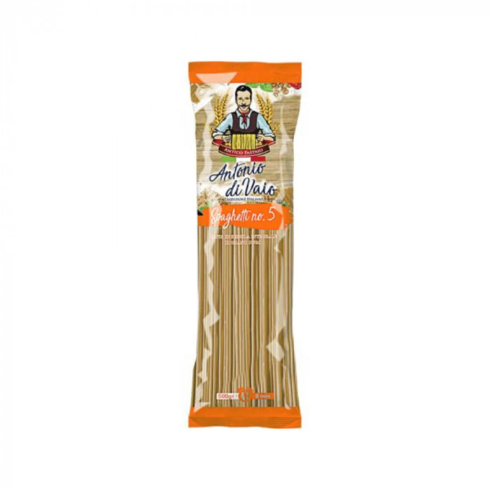 Paste Antonio Di Vaio Spaghetti Integrale, 500g, Paste Grau, Paste Grau Dur, Paste Spaghetti Integrale, Paste Antonio Di Vaio, Paste Dure, Paste din G
