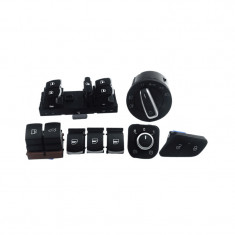 Set 8 butoane interior VW Passat b6 comutator lumini oglinda rezervor