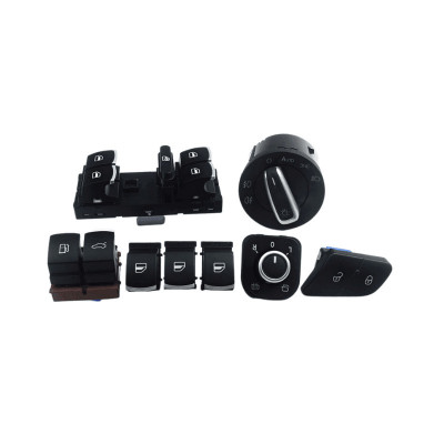 Set 8 butoane interior VW Passat b6 comutator lumini oglinda rezervor foto